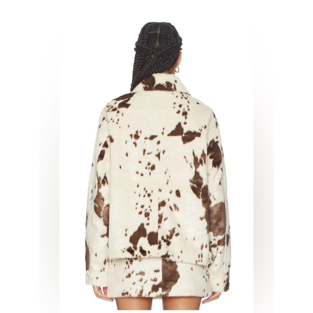 NWT Lovers and Friends Nash Jacket in Cow Print calf hair - Picture 6 of 10
